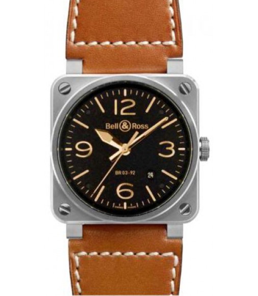 Bell & Ross Automatic 42mm Mens Watch Replica BR 03-92 GOLDEN HERITAGE